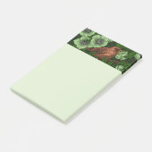 Wren en hellebore, lichtgroen post-it® notes (Schuin)
