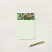 Wren en hellebore, lichtgroen post-it® notes (Op bureau)