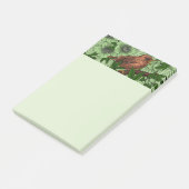 Wren en hellebore, lichtgroen post-it® notes (Schuin)