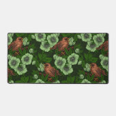 Wren en hellebore op donkergroen bureaumat (Voorkant)