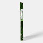 Wren en hellebore op donkergroen Case-Mate iPhone case (Achterkant / Links)