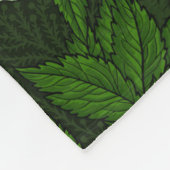 Wren en hellebore op donkergroen fleece deken (Hoek)