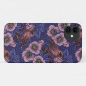 Wren en helleboren, violet en roze Case-Mate iPhone case (Achterkant (horizontaal))