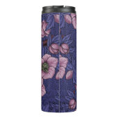 Wren en helleboren, violet en roze thermosbeker (Achterkant)