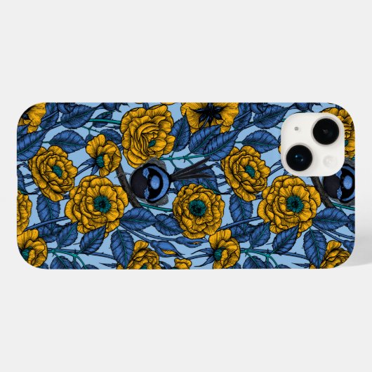 Wren in de rozen Hoesje-Mate iPhone case (Achterkant (horizontaal))