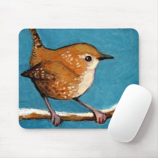 WREN IN OLIEPASTEL MUISMAT (Met muis)
