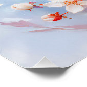 Wren in Woodland Impressionistische schilderkunst Perfect Poster (Hoek)