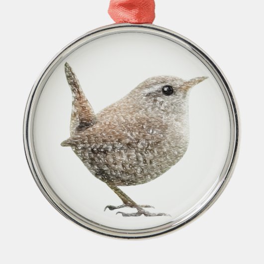 Wren Keramisch Ornament (Voorkant)