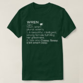 Wren Naam Wren Definitie Wren Vrouw Naam Wren Me T-shirt (Design voorkant)