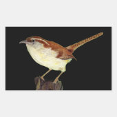 Wren Rechthoekige Sticker (Voorkant)