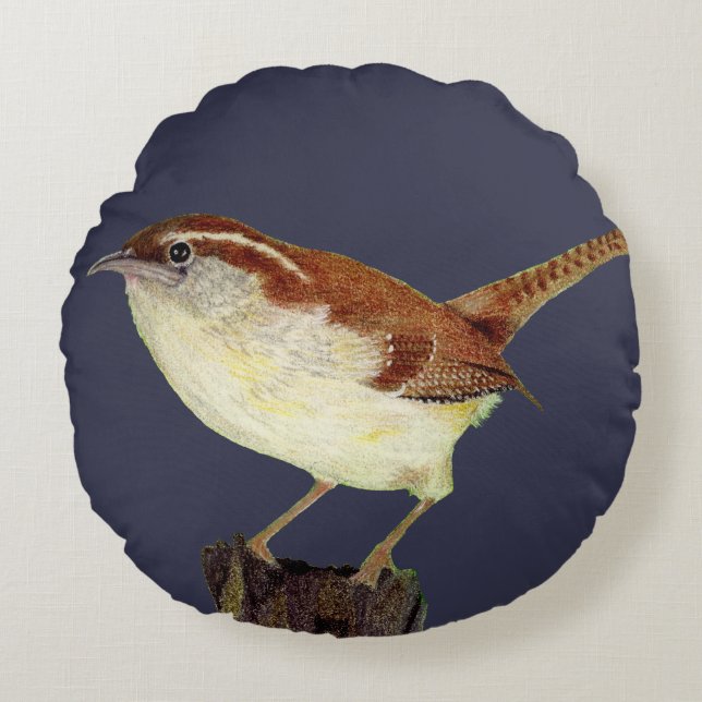 Wren Rond Kussen (Voorkant)