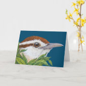 Wren Secrets Folded Wenskaart Kaart (Gele Bloem)