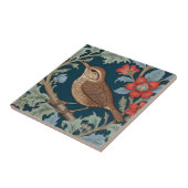 Wren William Morris stijl Links tegenover Bird Tegeltje (Zijkant)