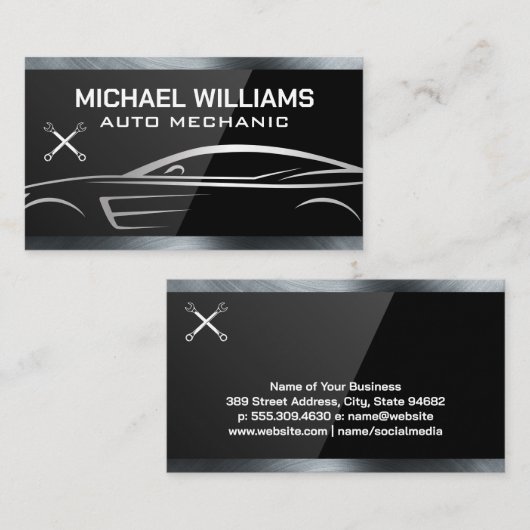 Wrench | Auto Logo Visitekaartje (Voorkant / Achterkant)