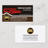 Wrench Garage Rooftop Auto Reparaties Visitekaartje (Voorkant / Achterkant)