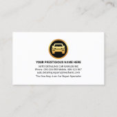 Wrench Garage Rooftop Auto Reparaties Visitekaartje (Achterkant)