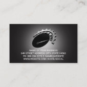 Wrench Gears Auto Logo | Autodiensten Visitekaartje (Achterkant)