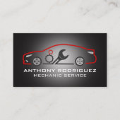 Wrench Gears Auto Logo | Autodiensten Visitekaartje (Voorkant)