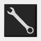 Wrench. Grijs en zwart. Steeksleutel. Magneet (Voorkant)