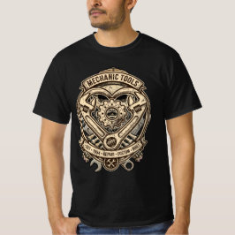 Wrench Heart Gear - Vintage Gereedschap voor Monte T-shirt