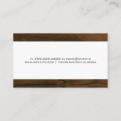 Wrench Home Logo | houtversiering Visitekaartje (Achterkant)