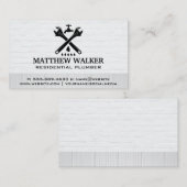 Wrench’s Water Spout Logo | Loodgietersdiensten Visitekaartje (Voorkant / Achterkant)