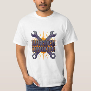 Wrench Warrior T-shirt – Crossed Wrench Badge