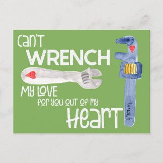 Wrench You Out of my Heart Valentijnsdag Briefkaar Briefkaart