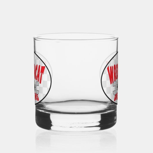 Wrenchcat Design Logo Whisky Glas (Rechts)