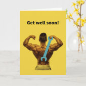 Wrenched Back - Goed gedaan Kaart (Gele Bloem)