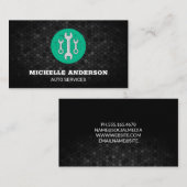 Wrenches fixeren | Geometrische achtergrond Visitekaartje (Voorkant / Achterkant)