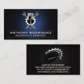 Wrenches Gear and Piston | Industrial Mechanic Visitekaartje (Voorkant / Achterkant)