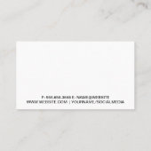 Wrenches | Metaal | Spierauto en zuilen Visitekaartje (Achterkant)