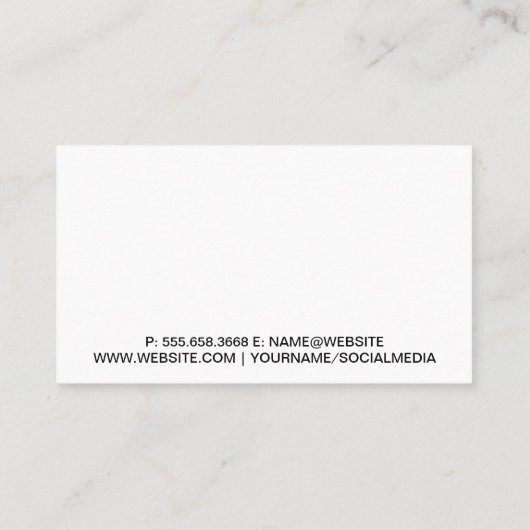 Wrenches | Metaal | Spierauto en zuilen Visitekaartje (Achterkant)