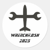 Wrenchkosh Ronde Sticker (Voorkant)