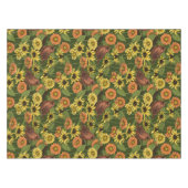 Wrens en bloemen op groen tafelkleed (Voorkant (Horizontaal))