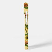 Wrens en bloemetjes op bord geel Case-Mate iPhone case (Achterkant / Links)