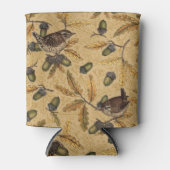 Wrens en eikels op honing blikjeskoeler (Voorkant)