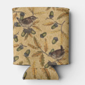 Wrens en eikels op honing blikjeskoeler (Achterkant)