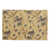 Wrens en eikels op honing kussensloop (Achterkant-Links)