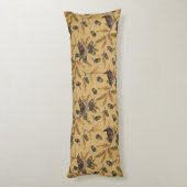 Wrens en eikels op honing lichaamskussen (Achterkant (Verticaal))