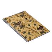 Wrens en eikels op honing notitieboek (Rechterzijde)