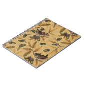 Wrens en eikels op honing notitieboek (Linkerzijde)