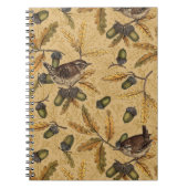 Wrens en eikels op honing notitieboek (Voorkant)