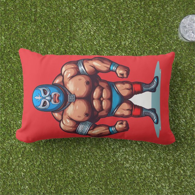 wreseling guy  buitenkussen (Gras)