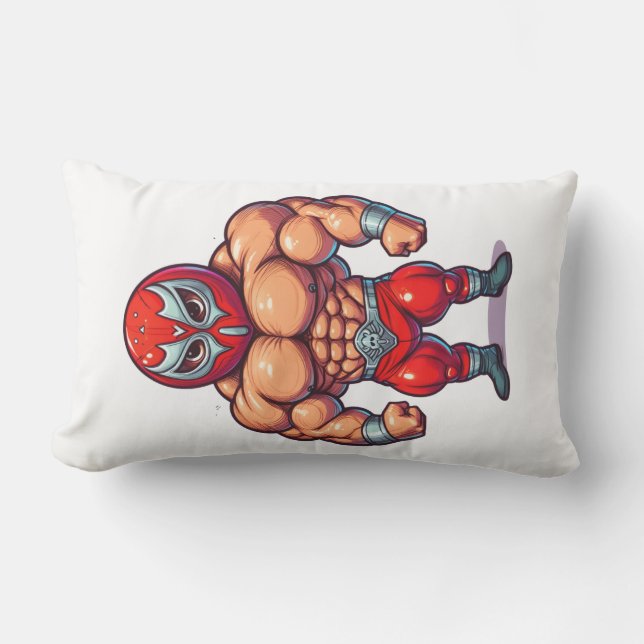 Wreseling men  buitenkussen (Voorkant)