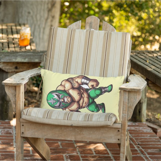 Wreseling men  buitenkussen (Stoel)