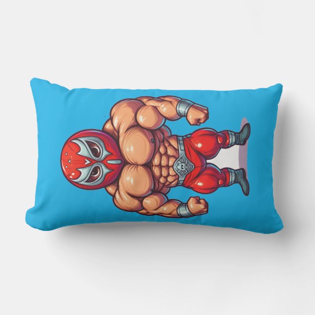 Wreseling men  buitenkussen (Voorkant)