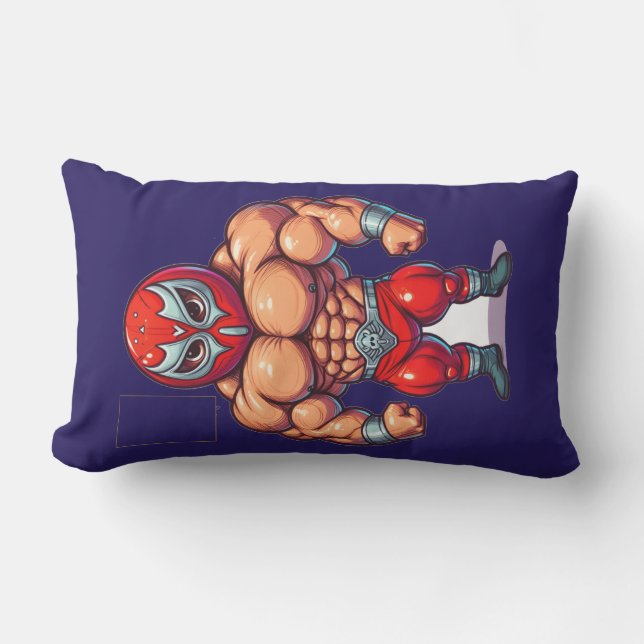 Wreseling men  buitenkussen (Voorkant)