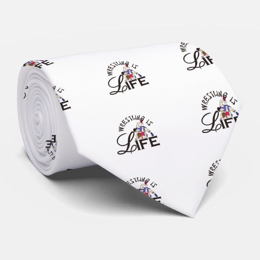 Wrestatie is leven stropdas (Opgerold)